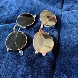 Target Women's Sunglasses - Black and Gold